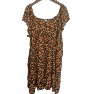 Terra & Sky Women's 3X Floral Baby doll Fairy Dress